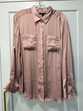 Banana Republic Rose-Pink Button-Down Blouse
